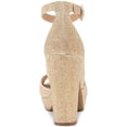 thumbnail image 3 of Sun + Stone Womens Reeta Faux Leather Textured Platform Sandals, 3 of 3