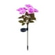 thumbnail image 2 of Luces solares LED de 7 cabezales para jardín de rosas | Iluminación decorativa impermeable de plástico para caminos de jardín | Lámpara solar de flores de bajo consumo con encendido y apagado, 2 of 6