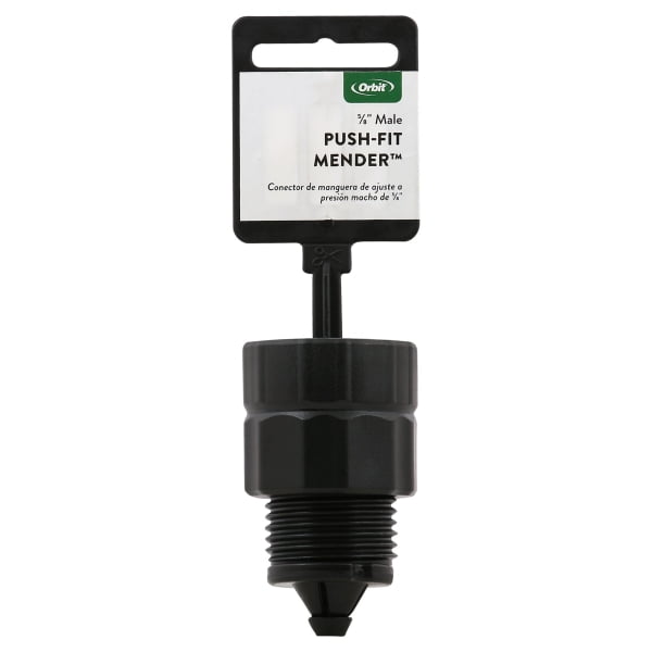 Orbit 7004407 PushFit 0.625 in. Plastic Threaded Male Hose Mender