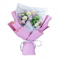 thumbnail image 2 of Ramo de flores de ganchillo Flores tejidas a mano Flores decorativas de ganchillo Regalo Flores artificiales Flores de imitación para Festival de cump SM SunniMix Centros de mesa, 2 of 8