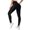 Black, variant on Women's Seamless Butt Lifting High Waisted Yoga Pants, Tummy Control Firming Peach Hip Leggings for Workout, for Running, Yoga or Gym Training in Summer Blue M