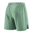 thumbnail image 4 of Jjayotai George Shorts Men Above the Knee, Men Solid Color Drawstring Cotton and Linen Elastic Waist Beach Shorts with Pocket, Mens Swim Shorts, 4 of 4