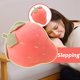 thumbnail image 4 of Almohada de peluche HUOGUO, linda almohada rellena de frutas con fresas para niñas, 4 of 5