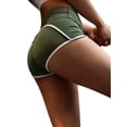 thumbnail image 4 of WLJ Women Solid Color High Waist Stretchy Butt Lift Sporty Yoga Shorts, 4 of 7