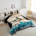 thumbnail image 3 of Homewish Rustic Mallard Duck Queen Comforter Set,Country Farmhouse Lodge Bedding Sets,Brown Blue Bedding Comforter Set For Boys Teens,Ultra Soft Home Decor Reversible,3 Pieces, 3 of 8