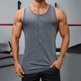 thumbnail image 2 of Men's Solid Color Mesh Hooded V-Neck Hollow Thin Sleeveless Loose Fit Vest Top for Summer Casual Wear Mens Muscle Gym Tank Top Breathable Sleeveless Shirts for Active Men, 2 of 6