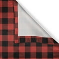thumbnail image 5 of Ambesonne Plaid Grommet Curtain, Retro Lumberjack Buffalo, 50" x 108", Orange Black, 5 of 6