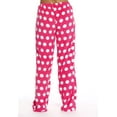 thumbnail image 2 of Just Love Buffalo Plaid Plush Pajama Pant (Dot - Fuchsia / White, Medium), 2 of 3