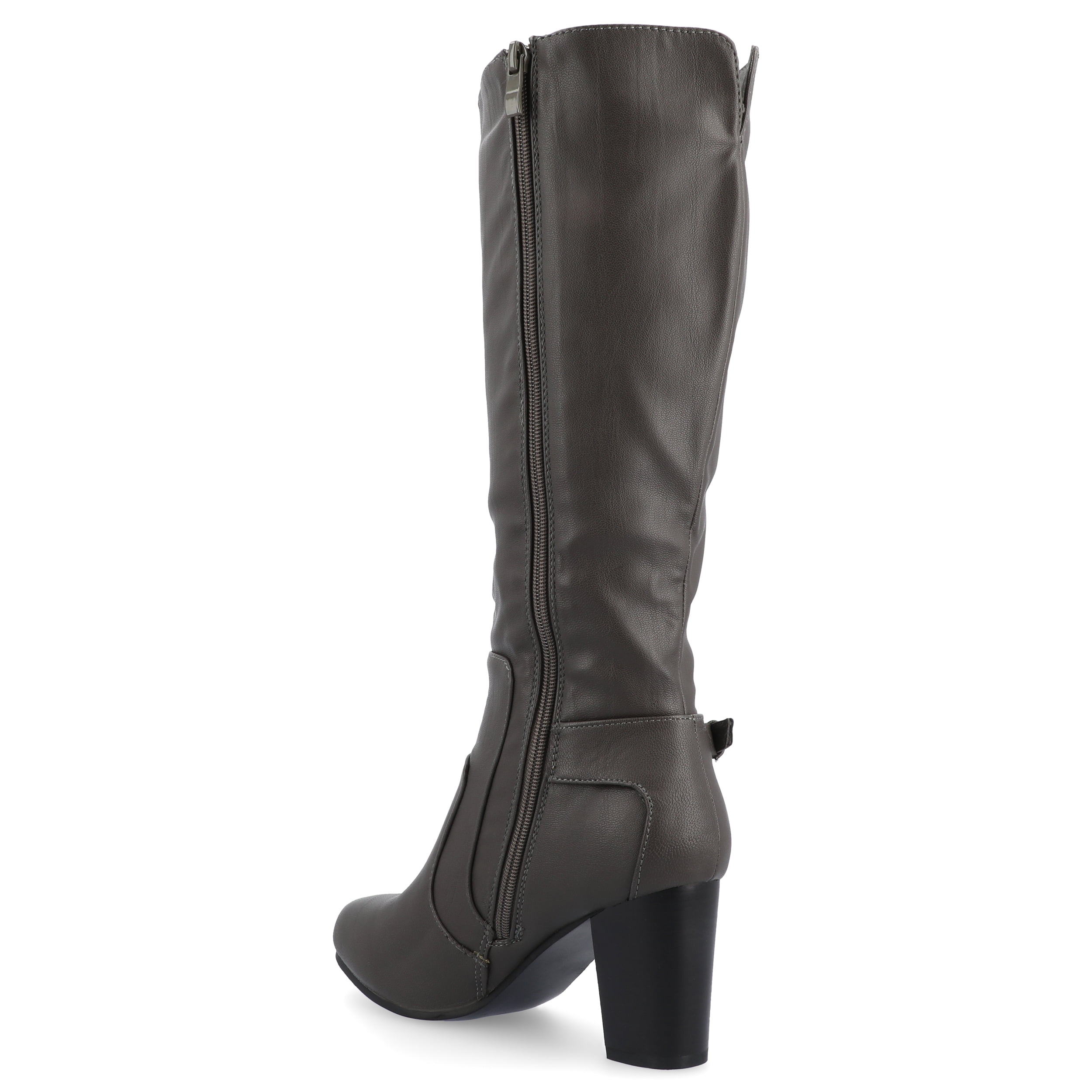 Journee Womens Carver Stacked Heel Knee High Boots