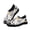 Foot Skeleton, variant on Black White Bee Floral Print Sneakers for Women Lightweight Slip-on Walking Shoes for Travel Shopping Park