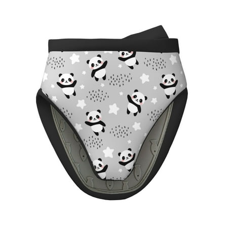 

Qekee Pandas Between Clouds and Stars Print Non-Slip Mini Oven Mitt Silicone Oven Mitts Heat Resistant Kitchen Mittens Pinch Mitts Cooking Mitts