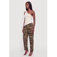 thumbnail image 2 of Women's Patterned Drawstring Waist Straight Leg Pants, 2 of 4