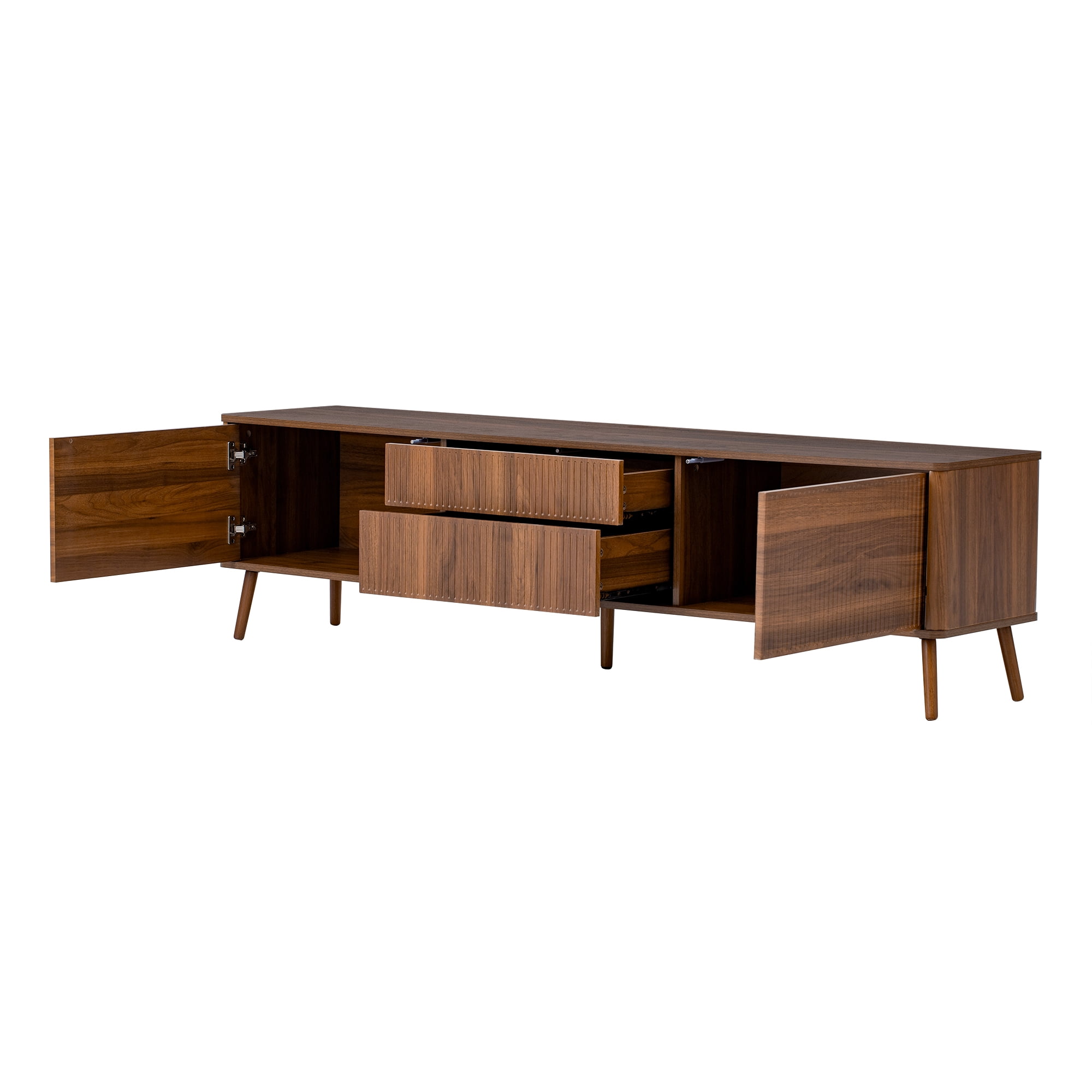 Homy Casa TV Stand with Storage, Modern Entertainment Center Media Console for Living Room