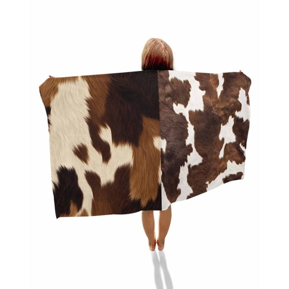 Cow Patterned Beach Towels Oversized Super Absorbent, Vintage Farmhouse Abstract Country Western Lightweight Bath Towel Quick Dry Sets For Bathroom/Pool/Rv Camping/Beach Play/Gym Room/Picnic 30"x60"