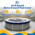 thumbnail image 2 of Blue Wave Durable Waterproof Pool Covers, Polyethylene Blue, 18', 2 of 7