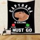 thumbnail image 1 of Capybara Club pintura de pared divertida, tapiz de Humor Capybara, tamaño grande, tapices, sala de estar, decoración del hogar, 1 of 4