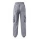 thumbnail image 3 of Pantalones largos para hombre, moda informal, cómodos, sólidos, con bolsillos, cintura con cordón, ribete regular, pantalones de poliéster para hombre, 3 of 5