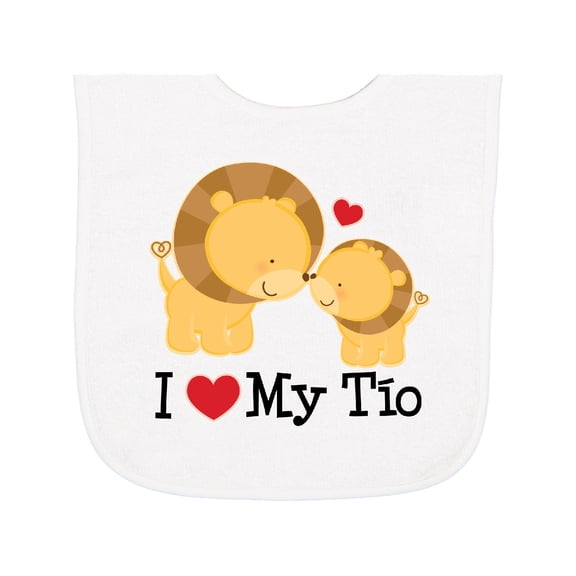 Inktastic I Love My Tio Uncle for Nephew Baby Terry Cloth Bib