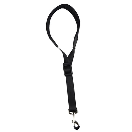Saxophone Strap Sax Neck Strap Portable Adjustable Sturdy Length from 15cm to 33cm Accessory for Sax Player Wind Instrument Strap Black