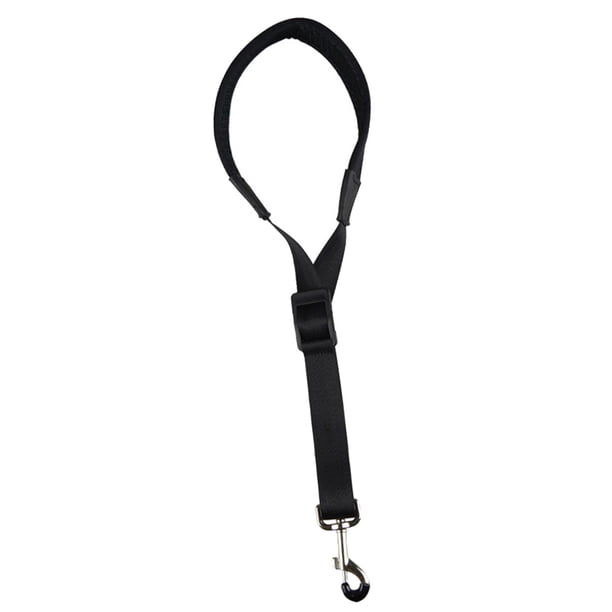 Correa para Saxofón Baoblaze Correa para el Cuello Transpirable Duradera Longitud Ajustable 15cm-33cm con Hebilla Accesorio Suave Negro