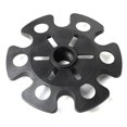 thumbnail image 3 of 10pc Rubber Trekking Pole Tip Snowflake Mud Ski Basket Disc Protector for Hiking, 3 of 8