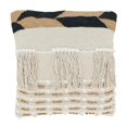 thumbnail image 1 of Saro 1725.I18SP 18 in. Frange Boho Coussin Carré avec Poly Remplissage&44; Ivoire, 1 of 1