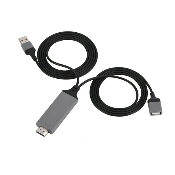 Cable de telefono a HDMI de 3 colores para interfaz IOS Adaptador AV digital 1080P Plug Play para IOS Android Negro Bodega Aurrera en linea