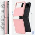 thumbnail image 5 of for Samsung Galaxy Z Flip 5 Case,Slim & Military-Grade Protection Phone Case,Hard PC Shockproof Protective Phone Pink 20-zflip5-04, 5 of 13