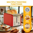 thumbnail image 3 of Toaster Simple Deluxe para 2 rebanadas y 6 unidades para dorar, acero inoxidable S, 3 of 7