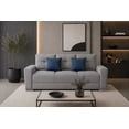 thumbnail image 2 of Sala Modular 3-2 El Bazar Store Suecia Lino nacional Gris Plata Sofá Love seat, 2 of 5