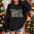 thumbnail image 2 of Lorytime Girls Sweatshirts for Fall Boys Merry Christmas Shirt Long Sleeve Pullover Drop Shoulder Cute Tops Black 11 Years, 2 of 4