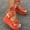 Orange, variant on Daolelai Fashionable Spring and Summer High-Heeled Wedge-Heeled Women's Sandals with Straps, Open Toe and Breathable