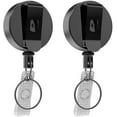 thumbnail image 1 of Keychain Extendable Steel Wire,4 Pack Metal Id Card Yoyo,retractable Badge Holder Key Roll, Key Yoyo Extendable With Thickened Steel Wire For Card Hol, 1 of 5