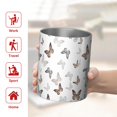 thumbnail image 5 of 12oz Coffee Tumblers White Butterfly Pattern Stainless Steel Vacuum Insulated Travel Tumbler Coffee Cups Mug with Lid and Straw with Cleaning Brush for Cold & Hot Drinks, 5 of 5