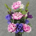 thumbnail image 3 of 1 Pc, Purple & Lavender Peony & Gladiolus Memorial Arrangements - Saddle, 3 of 5
