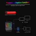 thumbnail image 4 of T-WOLF T19 Wired One-handed Gaming Keyboard 35 Key Colorful RGB Backlight Ergonomic Design Keyboard for Android/Windows/IOS, 4 of 5