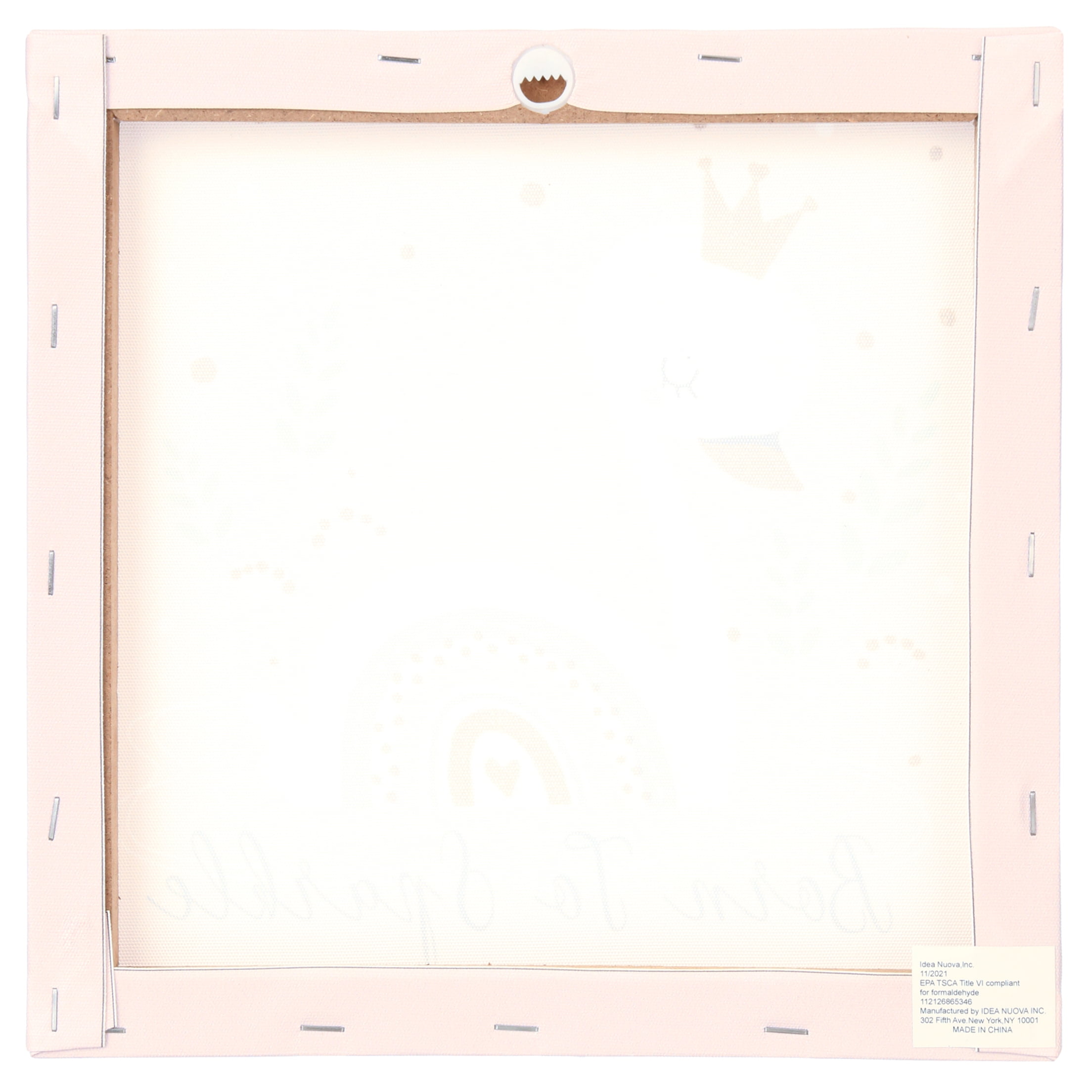 American Kids Born to Sparkle Pink Canvas Wall Art for Nursery Room Décor