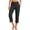 Black, variant on Casual Yoga Pants Women With Pockets For Wide Leg Cargo Gym Workout High Waisted Leggings Yoga Pants