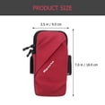thumbnail image 2 of OULII Outdoor Cellphone Armband Red Oxford Cloth 1Pack, 2 of 6