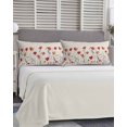 thumbnail image 5 of Red Yellow Spring Floral Pillow Covers King Size, Modern Abstract Art Soft Bed Throw Pillowcases Breathable Cooling Long Lumbar Body Pillow Sham Cover for Bed Sofa 20''x40'', 5 of 7