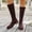 Coffee, variant on Gamivast Knee High Boots for Women Faux Suede Boots Stretch Shaft Round Toe Low Heel Riding Boots for Outdoor Walking Travel Daily Casual Footwear Coffee 39
