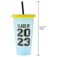 thumbnail image 4 of Way to Celebrate Graduation Gift Color Change Tumbler Light Blue to Dark Blue 2023 Plastic Material, 4 of 7