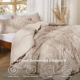 thumbnail image 2 of Juego de edredón Bedsure Tufted Boho California King Size Khaki, 2 of 7