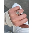 thumbnail image 6 of SOLITAIRE JEWELS 4 Ct Cushion Moissanite Diamond Engagement Solitaire Ring 14K Yellow Gold, 6 of 7
