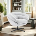 thumbnail image 2 of 360° Swivel Club Chair With Gray Chenille - Enjoy Seamless Rotation Upholstery Versatile For Any Use, 2 of 6