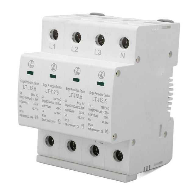 Protection contre les Surtensions, Conductivité du Dispositif de Protection contre les Surtensions 35mm Montage sur Rail Protection Modulaire IP20 pour Équipements Électriques