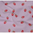 thumbnail image 4 of oneOone Organic Cotton Poplin Twill Fabric Raspberry Fruit Print Fabric BTY 42 Inch Wide, 4 of 4
