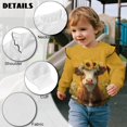 thumbnail image 7 of Xixirimido Highland Cattle Sunflower Yellow Print Girls Toddler Sweatshirt Long Sleeve Ruffle Shoulder Pullover Sweater Graphic Crewneck Top Cozy Fall Winter Clothes, for 5-6Y, 7 of 7