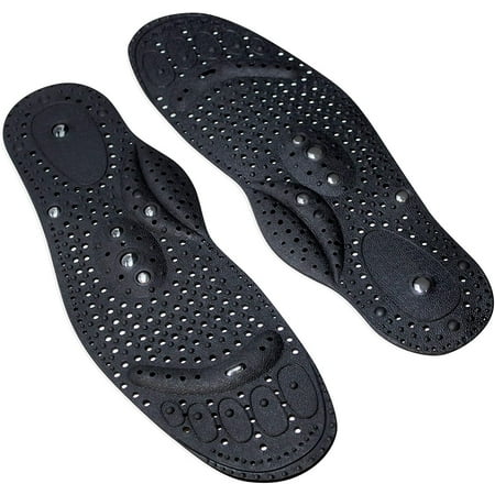 (Women 9.5-11 / Men 8.5-10) Daiwa Felicity Acupressure Shiatsu Massaging Magnetic Insoles - Pain Relief & Circulation Boost Shoe Inserts With Foot Magnets - Large (Women 9.5-11 / Men 8.5-10)