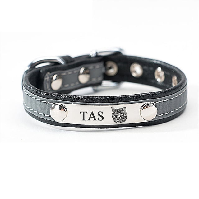 Com Placa De Collar Para Gato Adjable Seguridad Le End Id Tag Collar Para Gato Collar Para MascotasL
